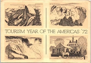 Turismo Anno delle Americhe '72, cartolina multivista c1972 - Foto 1 di 2