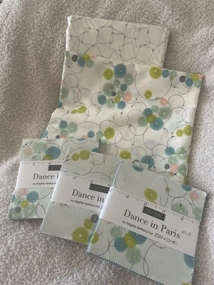 Dance in Paris by Brigitte Heitland Zen Chic Quilting Fabric (Charm Packs &Ydge) - Image 1 of 4