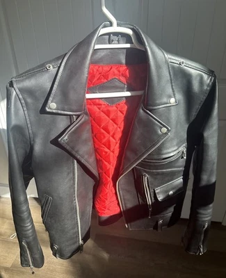 Straight To Hell Vegan Commando Leather Jacket Mens Size 42 No Tags  - Image 1 of 4