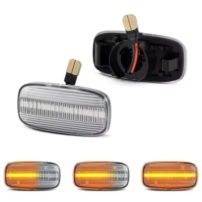 Sequential Side Indicators for Nissan Skyline GTR R33/R34 - Clear - image 1 of 4