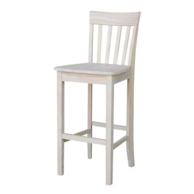 Slatback Bar height Stool - 30" Seat Height - Image 1 of 4