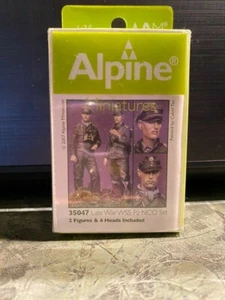 Alpine Miniatures 35047 1:35 Later War WSS Pz NCO Set - New Free Shipping - Picture 1 of 1