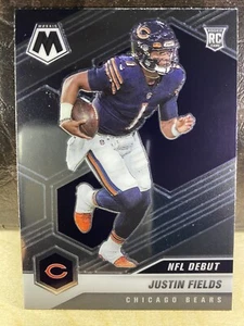 2021 Panini Mosaic Football #242 Justin Fields RC Rookie NFL Debut OSU Bears NM - Picture 1 of 2