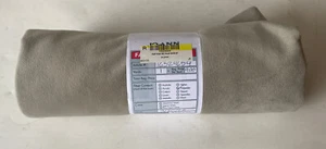 BEIGE BUFF SUEDED MICROFIBER REMNANT UPHOLSTERY FABRIC faux suede 1yd  dry clean - Picture 1 of 1