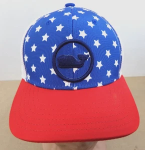 Vineyard and Vines Youth Red White Blue w/Stars Mesh Cap Hat Snap Back - Picture 1 of 6
