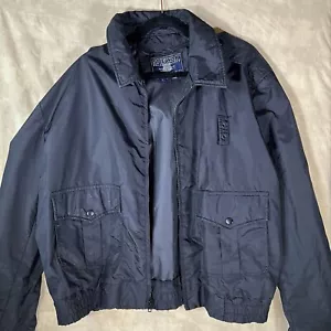 Giacca Spiewak NYC uomo grande nera agenda nascosta bomber USA NY MADE militare - Foto 1 di 7