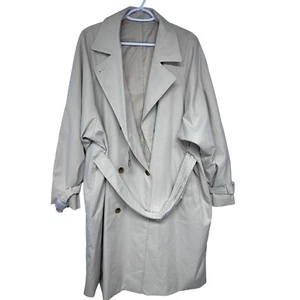 UNIQLO Womens Relaxed Trench Coat Beige Size XXL NWT Flaw Classic Preppy City - Picture 1 of 14