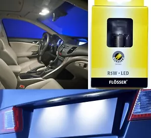 Flosser LED BA15s R5W 1W Blanco Una Bombilla Etiqueta Etiqueta Luz Repuesto OE - Imagen 1 de 11