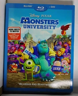 Monsters University (Blu-ray + DVD 2013) W/Slipcover New Sealed NIB - Image 1 of 3