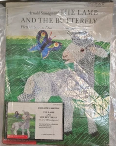 Vintage Scholastic Cassette & Book Set The Lamb and the Butterfly 1995 Sundgaard - Imagen 1 de 6
