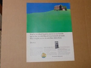 1967 PRUDENTIAL INSURANCE COMPANY OF AMERICA Continuing Income art print ad  - Picture 1 of 1