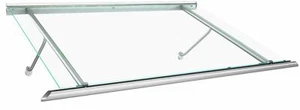 Vordach Calypso VSG Glas - Aluminium Echtglas Vordach - Bild 1 von 6