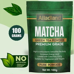 MATCHA GREEN TEA POWDER PREMIUM GRADE ANTIOXIDANT ENERGY BOOSTER DETOX SKIN CARE - Picture 1 of 8