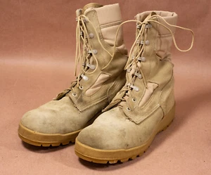 U.S. Army Boot, Hot Weather Men's size 11.5 W - Tan Desert Combat Boots - Picture 1 of 5