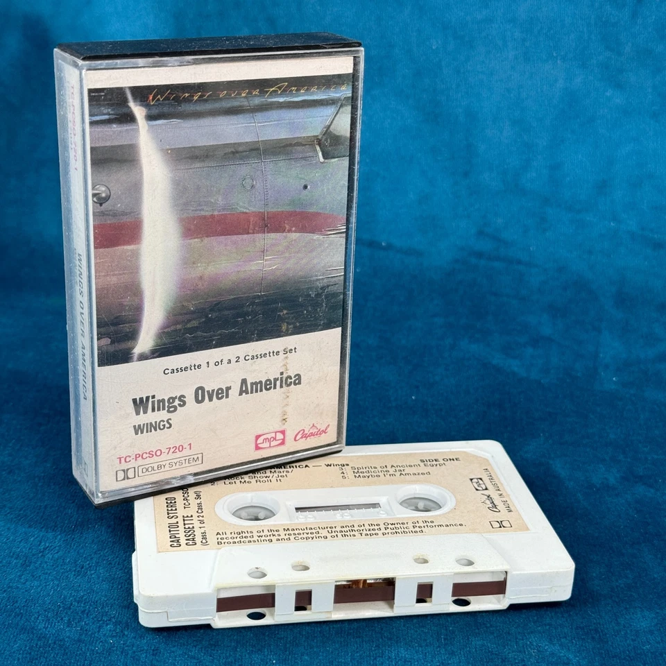 Vintage Cassette Tapes - Wings: Wings Over America Part 1 - Vintage 1976 Beatles - Image 1 of 1