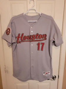 Houston Astros MLB Farva 45 Years Patch Majestic Authentic Jersey Size 48 SEWN - Picture 1 of 14