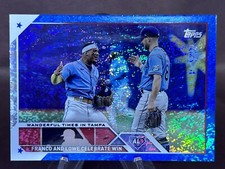 2023 Topps Baseball Update - #US138 W.Franco/B.Lowe Blue/999 - Tampa Bay Rays