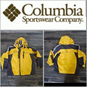 Columbia Sportswear Company , Omni-Tech yellow hooded jacket youth size 8 - Picture 1 of 10