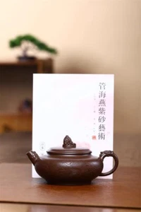 Tetera china hecha a mano Zisha de arcilla púrpura Yunian Gongfu 280 ml Yixing - Imagen 1 de 8
