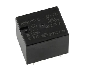 10 pz relè di alimentazione 5 pin 5 V 833H-1C-C 5VDC 10A 277VAC - Foto 1 di 1
