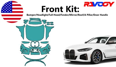For BMW 4 Series Gran Coupe M Sport 22-25 Front Paint Protection Film PreCut PPF - Image 1 of 4