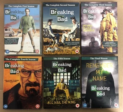Breaking Bad Complete Season 1-6 (DVD) Bryan Cranston, Aaron Paul, LIKE NEW - Image 1 of 3