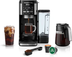 DualBrew Single-Serve & 12-Cup Coffee Maker - Hot/Iced, K-Cup Compatible, Black - Picture 1 of 12