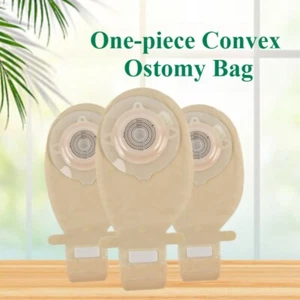 5x Convex One-Piece Drainable Pouch w/Belt Buckle Ostomy bags Cut-to-Fit, Max 45 - Zdjęcie 1 z 12