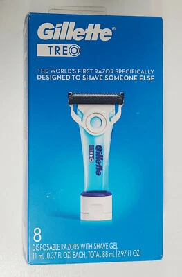 Navaja Gillette TREO Caregiver con gel de afeitar incorporado, 8 ct Foto 1 de 4