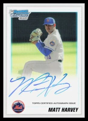 2010 Bowman Draft Picks & Prospects Chrome Prospect Autographs Refractors Matt - Image 1 of 2