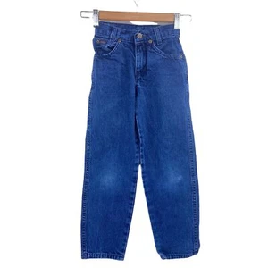 Vintage Chic girls denim jeans size 7 slim dark wash high rise 90s - Picture 1 of 7