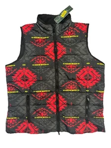 NEW Lauren Ralph Lauren Active Womens Aztec Puffer Vest Sz XL Western Rodeo $175 - Picture 1 of 12