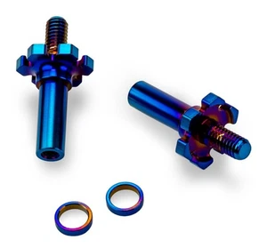 Trascinatore ruota anteriore regolabile in titanio Blu JConcepts RC10B7 - J2827- - Foto 1 di 1