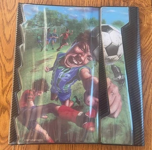 VTG 1992 Mead NO RULES Soccer 3 Ring Binder 80s Kid 90s Kid Rare Well Used - Picture 1 of 24