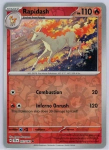 Pokemon TCG Rapidash 027/162 Sv05: Temporal Forces Reverse Holo - Picture 1 of 1