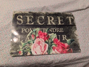 Französisches Blechschild Rosen - Bild 1 von 7