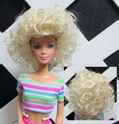 Monique Doll Wig "Mini Stormy Weather" Size 4" in Pale Blonde - NO ELASTIC - Image 1 of 2