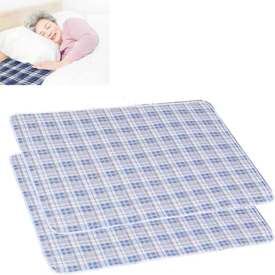GETJOY 2PCS Bed Wetting Mats, Washable Incontinence Pads, Waterproof Sheets for Bed