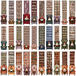 🛋️ Cozy Reader Library Bookmarks | Cute Aesthetic Bookworm Markers – Set of 10 - Imagen 1 de 3