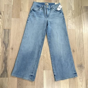 Kut From The Kloth Meg Mid Rise Wide Leg Jeans Size 6 Light Blue New - Picture 1 of 8
