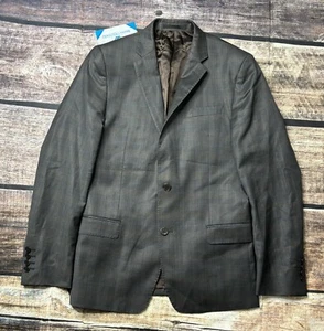 Versace Collection Wool Glen Check Blazer Jacket Men's 48 - Picture 1 of 10