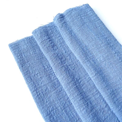 Spring Summer Thin Linen Cotton Fabric Eco Breathable DIY Making Clothes Dress - Image 1 of 4