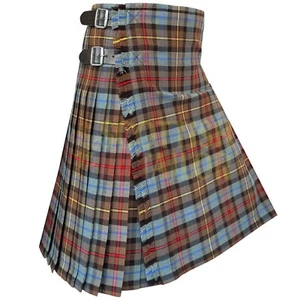 Clan Smith Weathered Tartan Kilt For Men Custom Size 8-yard Tartan Kilt For Sale - Picture 1 of 7