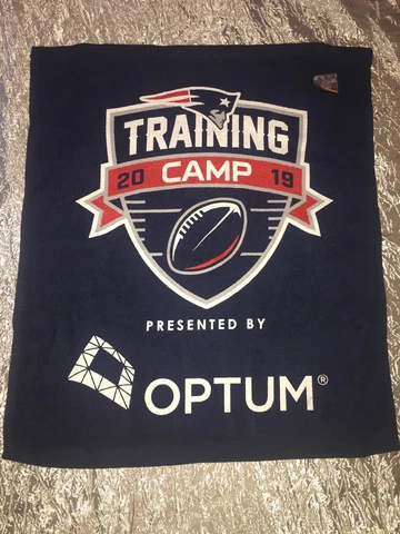 2019 New England Patriots Training Camp Rally Towel- OPTUM- 15x18 Cover