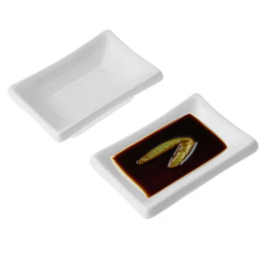 2 PIEZAS 3 pulgadas blanco condimento salsa de soja cerámica alimentos divididos cuencos para sumergir Foto 1 de 4
