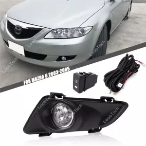 Halogen Fog Light Bumper Frame Cover Daytime Running Light For Mazda 6 2003-2005 - Picture 1 of 8