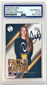 2022 Topps Volleyball Carli Lloyd Team USA Signed Auto Card #FN-5 PSA DNA - Picture 1 of 1