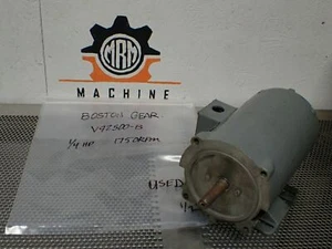 Boston Gear V92500-B Electric Motor 1/4HP 1750RPM Used Warranty - Picture 1 of 11