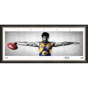 JOSH KENNEDY WEST COAST EAGLES SIGNED FRAMED SIGNATURE SERIES WINGS PRINT - Picture 1 of 1