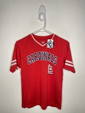 MLB Baseball At Louis Cardinals Jersey Boys Size Large 12-14 Red Short Sleeve